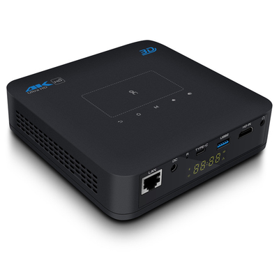300 루멘 HDMI 입력 DLP 스마트 프로젝터 BT 4.2 전자적 초점 안드로이드 9.0