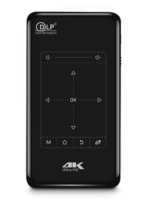 65 루멘 미니 휴대용 비디오 프로젝터 HDMI/USB/AV/VGA 입력 순 중량 206g