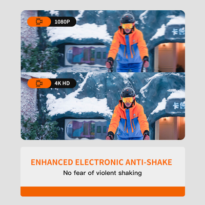 WIFI 실시간 녹화 스키 헬멧 카메라 1600MAH 교체 가능한 배터리