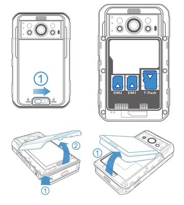 교체 가능한 8000mAh 배터리 5G 바디 카메라와 13MP 후방 카메라 및 자이로스코프 센서
