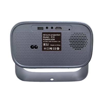 WiFi6 2.4G/5G 802.11a/b/g/n/ac/ax GPU ARM Mali-450 MP2 GPU 720P LCD 프로젝션 기술 소형 휴대용 프로젝터