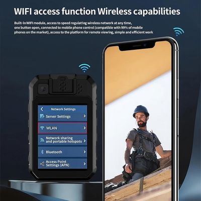 안드로이드 12 시스템 및 H.265/H.264 인코딩으로 고품질 비디오 녹화를 위한 2K 경찰 신체 카메라