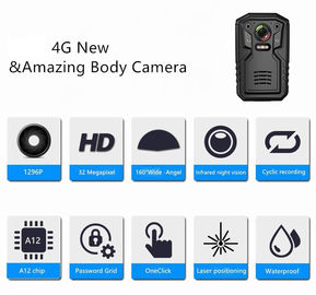 RTO + 리눅스 듀얼 시스템과 주머니 보안 요원 신체 카메라 32GB / 64GB / 128G