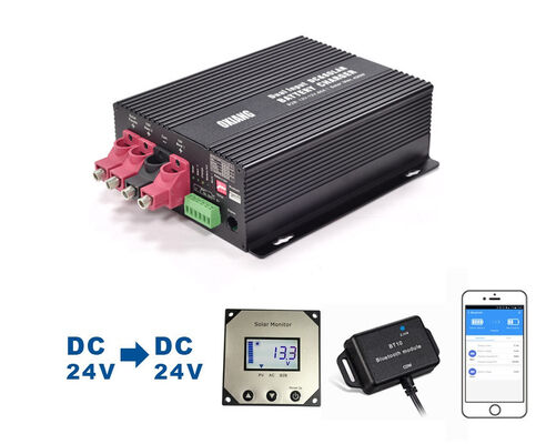 2026 새로운 24V-24V B2B 50A MPPT 30A 듀얼 입력 DC 및 태양 전지 충전기
