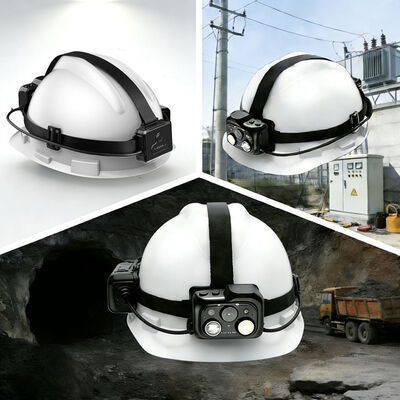 4G WiFi Onvif Rtsp 라이브 비디오 헬멧 카메라 LED 램프 (VMS 포함)