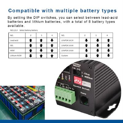 12V 30A 60A DC-DC 태양전지 충전기 Cibus Modbus Canbus
