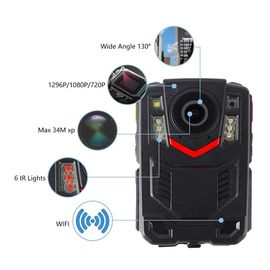 GPS 비디오 카메라 가지고 다닐 수 있는 경찰 닳아 해진 카메라 서포트 와이파이 GPS 128G 저장