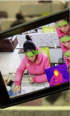 카메라와 안드로이드 시스템 4G 비디오 헬멧을 측정하는 온도 헬멧