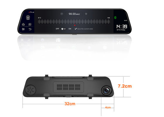 반대 파킹 견해 DVR 자동차 카메라와 듀얼 기세 카메라 4G ADA 12.0 " 터치 스크린
