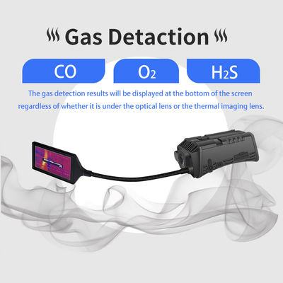 4G 스마트 열 측정 헬멧 카메라 다중 가스 감지 Bluetooth4.0 GPS Led 빛