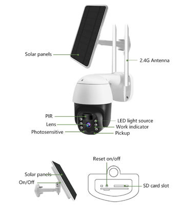 1080P Tuya 10m IR PTZ 보안 카메라 FCC H265 PTZ 돔 카메라