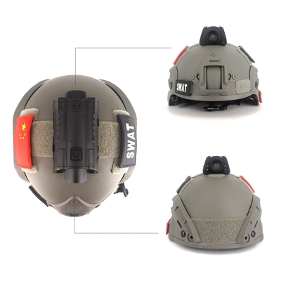 부대를 위한 2.4GHZ GPS 군 헬멧 사진기 라이브 스트리밍 3600mAh