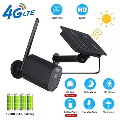 12000MAH 4G 와이파이 보안 카메라 PIR 알람 3.6mm 렌즈 돔 보안 카메라