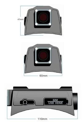 GPS 군 전술적 헬멧 카메라 4G 현명한 EMMC 16GB AR 전문자필