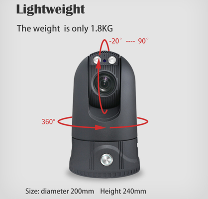 광학 줌 4G 안드로이드 작은 감시 볼 카메라 야외 방수 무선 전자 경비 카메라