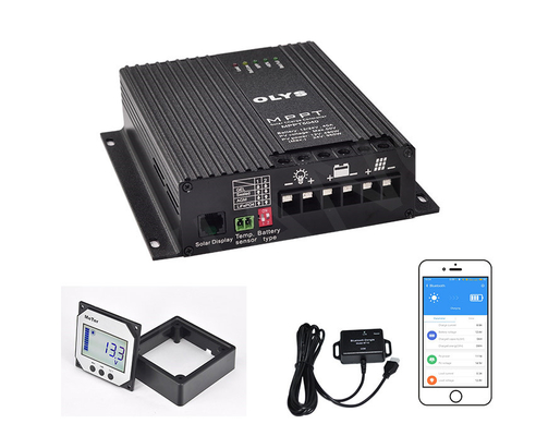 12V 24V 자동 식별 DC 배터리 충전기 MPPT 태양 충전 컨트롤러 20A명