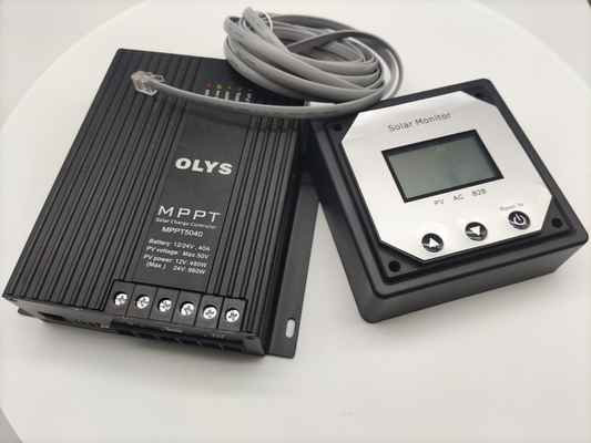 12V 24V 자동 식별 DC 배터리 충전기 MPPT 태양 충전 컨트롤러 20A명