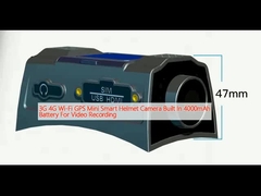3G 4G Wi-Fi GPS 미니 스마트 헬멧 카메라 비디오 녹화를 위한 4000mAh 배터리 내장